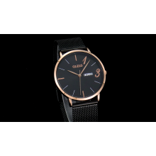 Relógio de casal 1314 para mulheres e homens com cronógrafo de dia / data e relógio de pulso de quartzo LOGO personalizado da fábrica da China